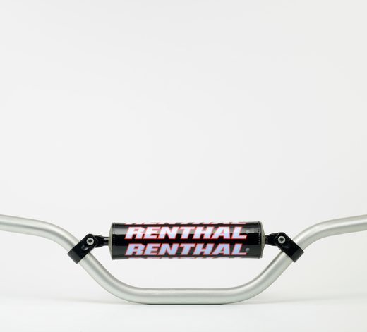 Manillar Renthal Carmichael minicross plata con protector negro