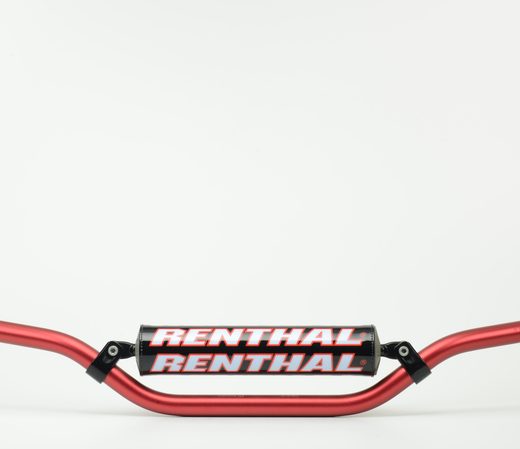 Manillar Renthal motocross Carmichel rojo con protector negro
