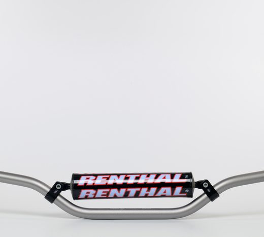 Manillar Renthal motocross Carmichael titanio con protector negro
