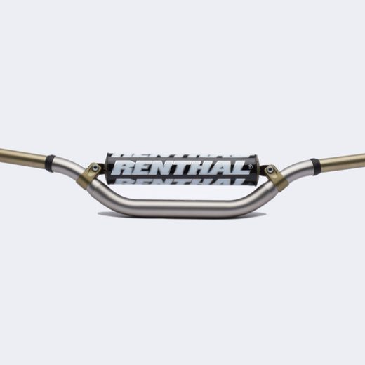 Manillar Renthal Twinwall KTM high titanio con protector negro
