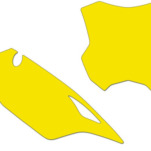 Kit BLACKBIRD adhesivos portanúmeros KX450 19 standard amarillo