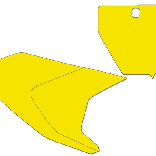 Kit BLACKBIRD adhesivos portanúmeros Hva TC FC 19 standard amarillo