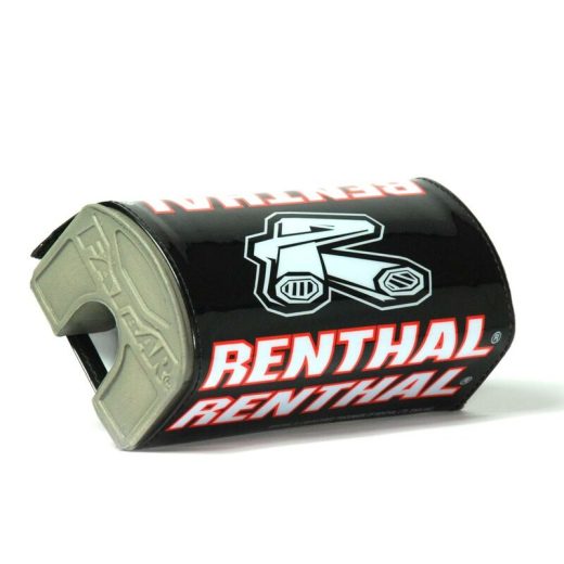 Protector/Morcilla de manillar sin barra superior Renthal negro/rojo
