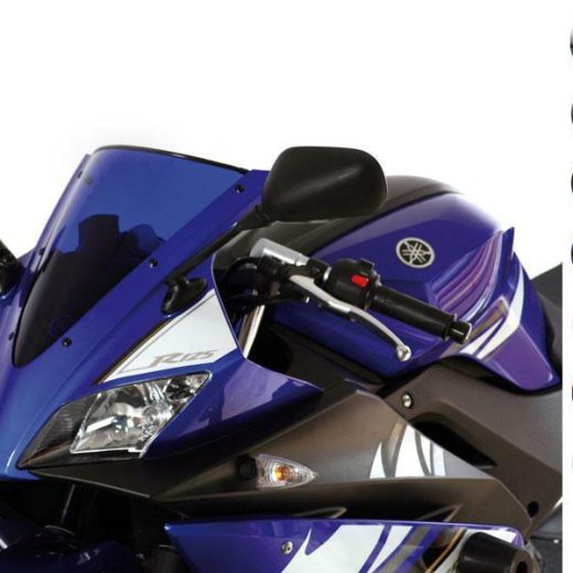 Pantalla MRA, negro, original Yamaha YZF125 R 08-09