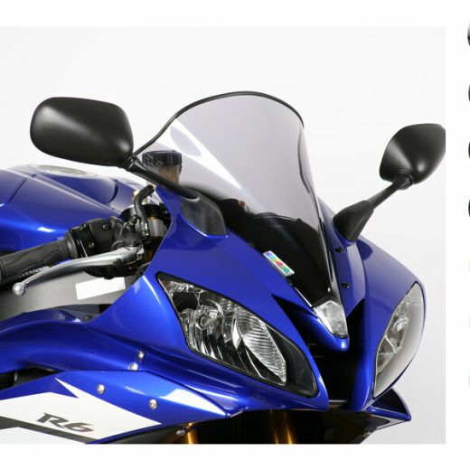 Pantalla MRA Racing transparente, Yamaha YZF R6 2006-