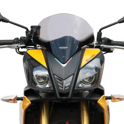 Pantalla MRA Racing SPM, ahumado, Aprilia Tuono V4 R, longitud 350 mm