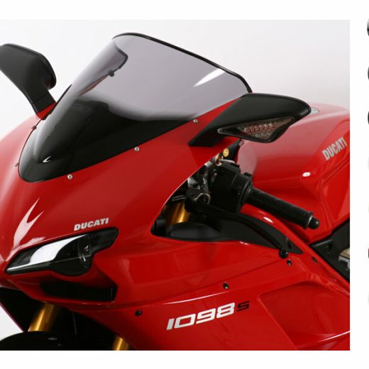 Pantalla MRA Racing, ahumado, Ducati 1098 S 2007