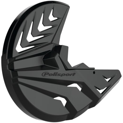 Protector de disco y puntera de Horquilla POLISPORT negro / negro