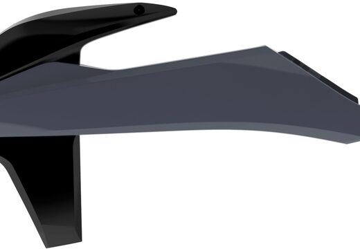 Aletines de radiador POLISPORT SX/SX-F 19 Negro / Gris Nardo Grey