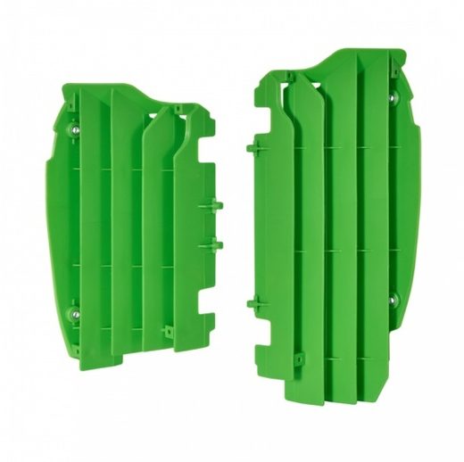 Aletines de radiador POLISPORT Kawasaki verde 8457800002