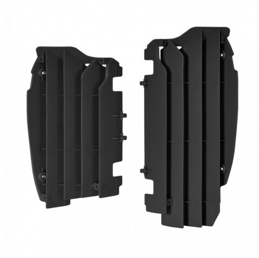 Aletines de radiador POLISPORT Kawasaki negro