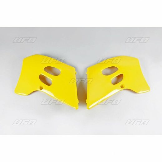 Plásticos laterales de radiador UFO Suzuki amarillo SU02945-101