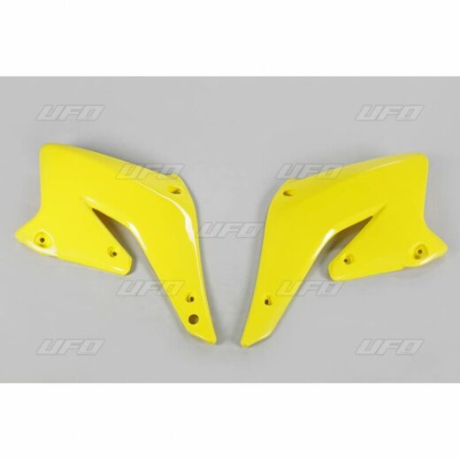 Plásticos laterales de radiador UFO Suzuki amarillo SU03933-102