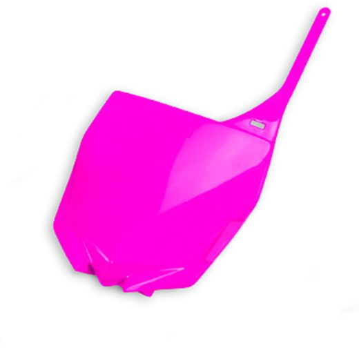 Portanúmeros delantero UFO Yamaha rosa fluor