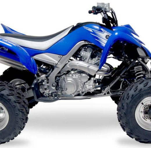 Linea completa escape Yoshimura Signature RS-2, acero inox, Silencioso de aluminio, Yamaha YFM700R