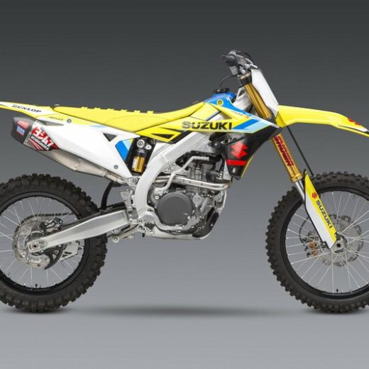 Linea completa escape Yoshimura RS-12 Signature inox/silencioso alu/tapa carbono Suzuki RM-Z450