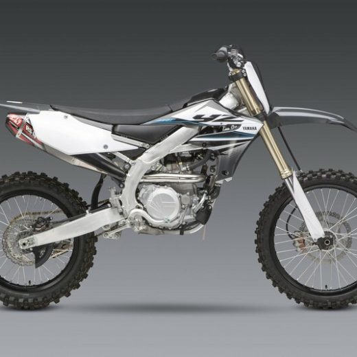 Linea completa escape Yoshimura Signature RS-4, acero inox, Silencioso de aluminio, Yamaha YZ450F