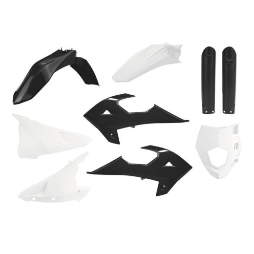 Kit POLISPORT de plásticos Gasgas EC EC-E negro blanco