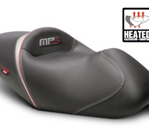 Asiento Shad confort Piaggio MP3 costura gris/azul