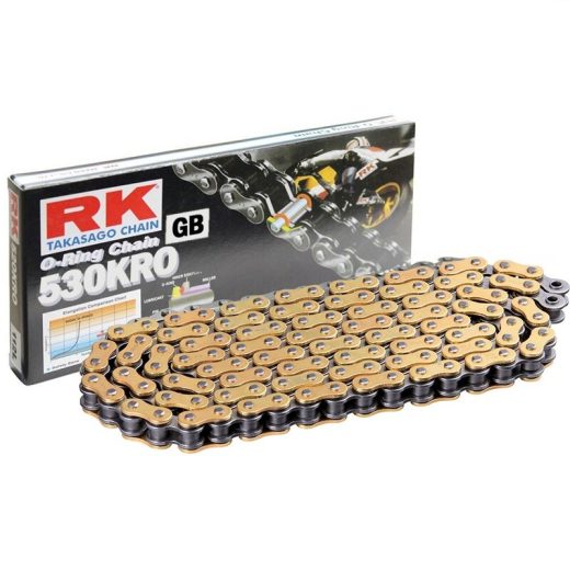 Cadena RK GB530KRO con 118 eslabones oro