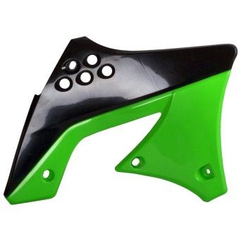 Tapas De Radiador Kawasaki KX 250F (2009-12) | Negro/Verde
