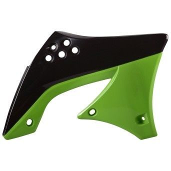 Tapas De Radiador Kawasaki KX 450F (2009-11) | Negro/Verde