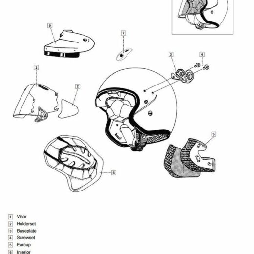 Casco ARAI SZ-F Holderset Blast Jet