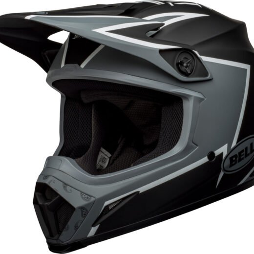 Casco Bell MX-9 Mips Twitch - Mate Negro/Gris/Blanco