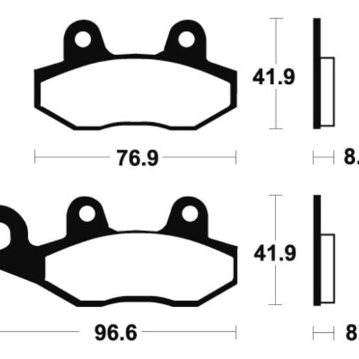 Pastillas de freno Tecnium MR111 Sinterizadas