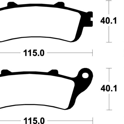 Pastillas de freno Tecnium Scooter orgánicas ME222
