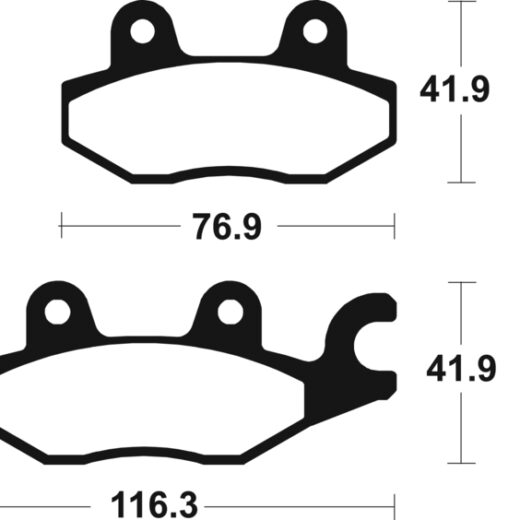 Pastillas de freno Tecnium Scooter orgánicas ME378