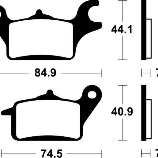 Pastillas de freno Tecnium Scooter orgánicas ME425