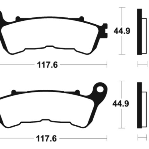 Pastillas de freno Tecnium Scooter orgánicas ME328