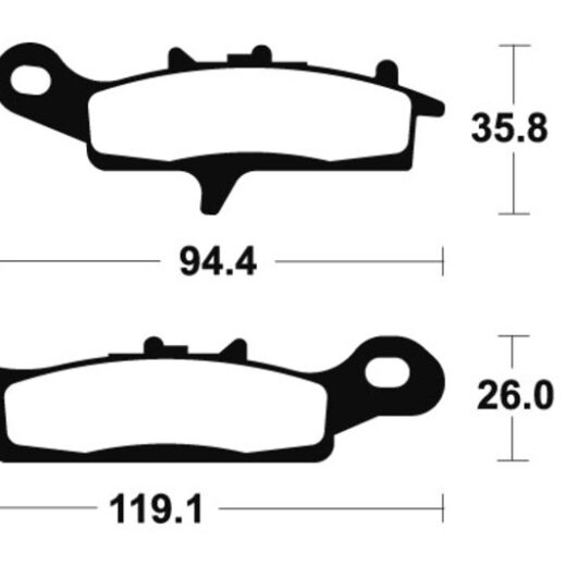 Pastillas de freno Tecnium MO298 Sinterizadas