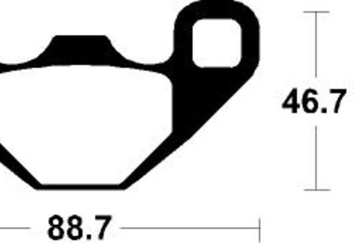 Pastillas de freno Tecnium MOR406 Sinterizadas racing