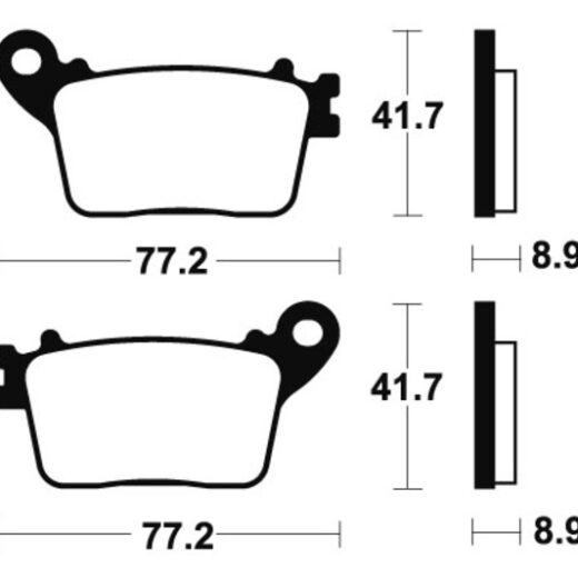 Pastillas de freno Tecnium MR334 Sinterizadas