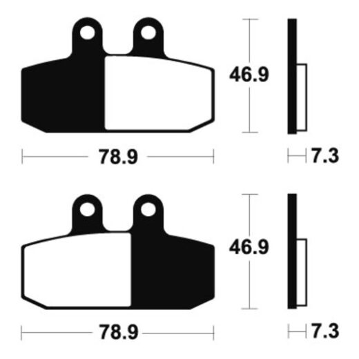 Pastillas de freno Tecnium MSS293 Sinterizadas