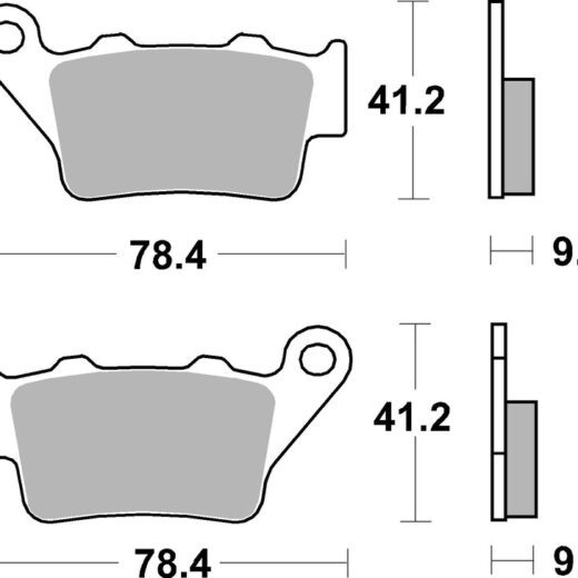 Pastillas de freno sinterizadas de competición Brembo 07BB02SX