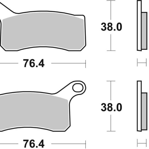 Pastillas de freno sinterizadas de competición Brembo 07GR07SX