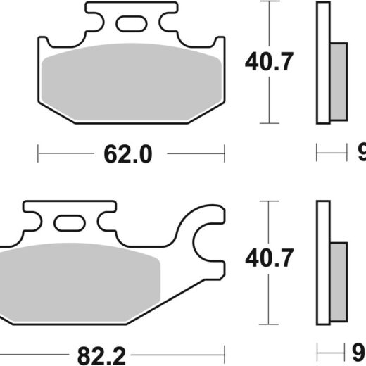 Pastillas de freno sinterizadas BREMBO Off Road - CAN-AM 1000 Maverick Commander