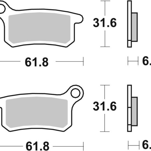 Pastillas de freno sinterizadas de competición Brembo 07GR69SX