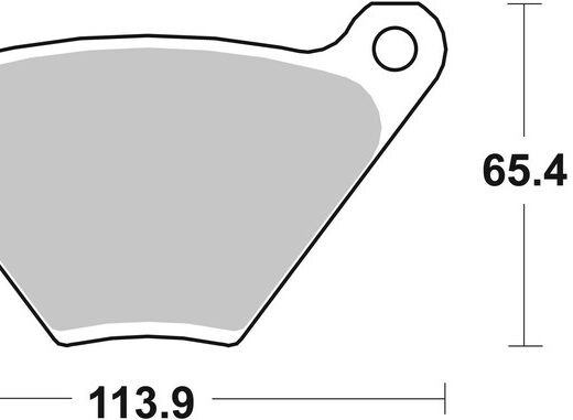 Pastillas de freno orgánicas Brembo 07HD0105