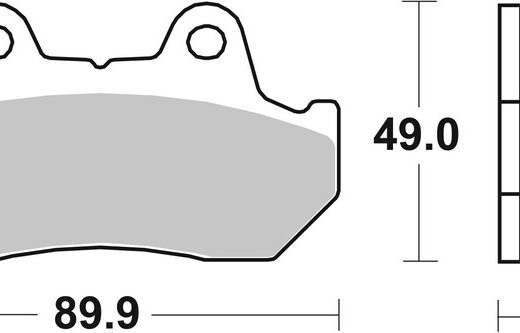 Pastillas de freno orgánicas Brembo 07HO1010