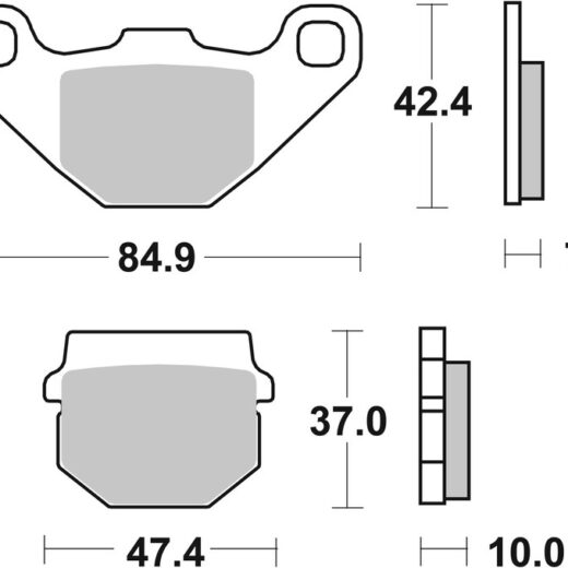 Pastillas de freno orgánicas Brembo 07HO1118