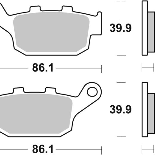 Pastillas de freno sinterizadas Brembo 07HO53SP