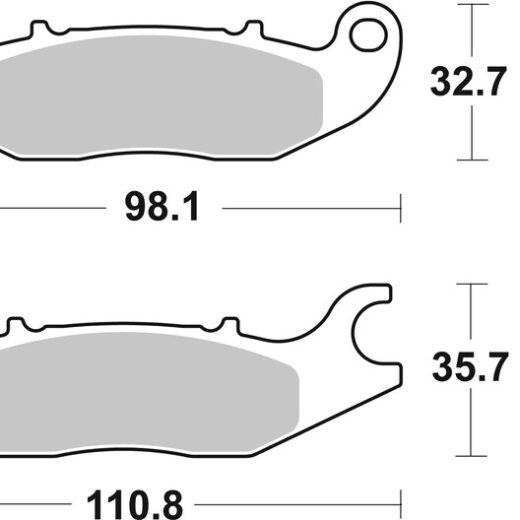 Pastillas de freno orgánicas Brembo 07HO5606