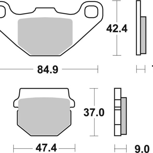 Pastillas de freno sinterizadas de competición Brembo 07KA07SX