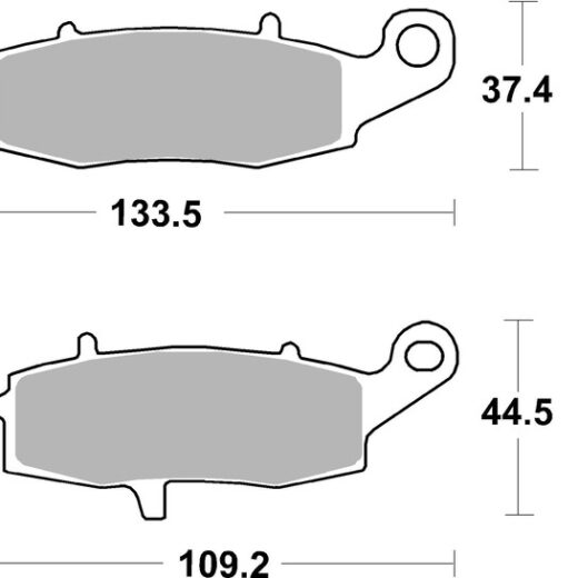 Pastillas de freno orgánicas Brembo 07KA15CC