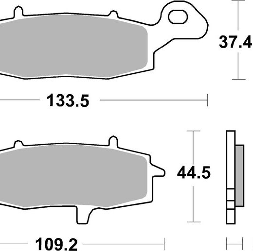 Pastillas de freno sinterizadas racing BREMBO 07KA19SR