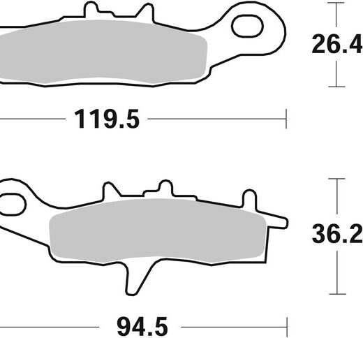 Pastillas de freno sinterizadas de competición Brembo 07KA22SX